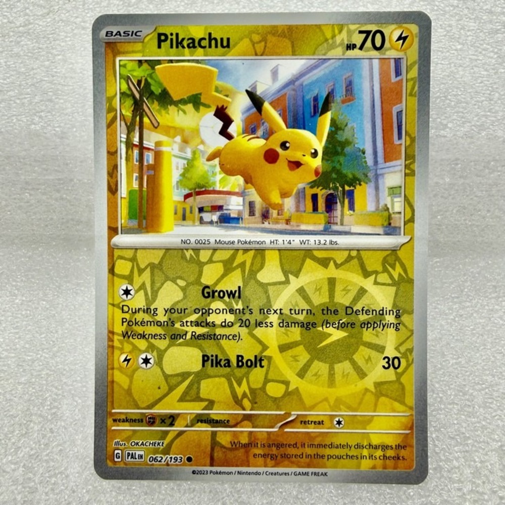 Pikachu 062/193 Sv02: Paldea Evolved Reverse Holo Pokémon TCG Mint Unplayed